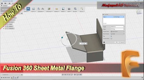 sheet metal fusion|fusion 360 flange sheet metal.